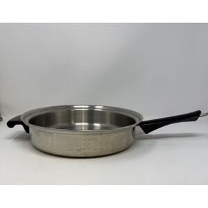 Amway Queen Multi-Ply 18-8 Stainless Steel 10" Skillet Frying Pan helper